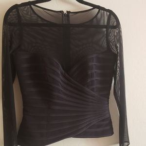 JS Collections Black Bandage Style top-sz 8